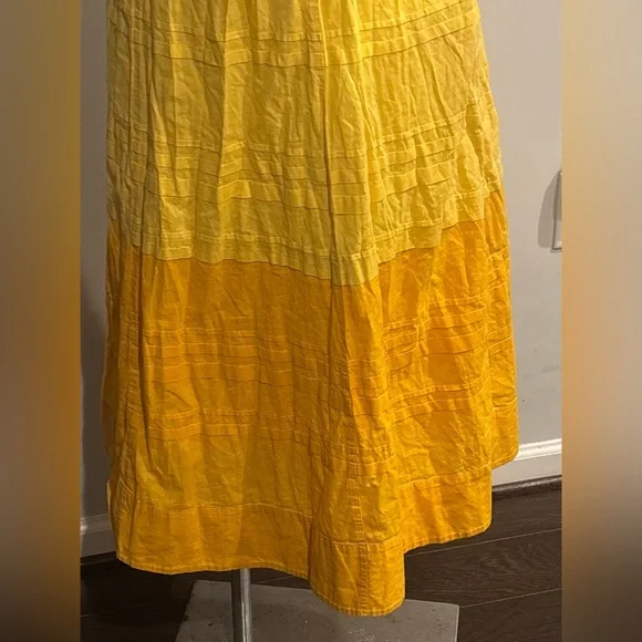 STAUD Carina Sunburst Two-Tone Puff-Sleeve Maxi Dress - Picture 6 of 10